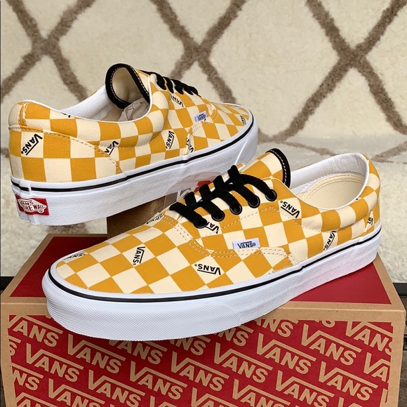 •VANS ERA big checkerboard yellow/true white Mens - Picture 4 of 16